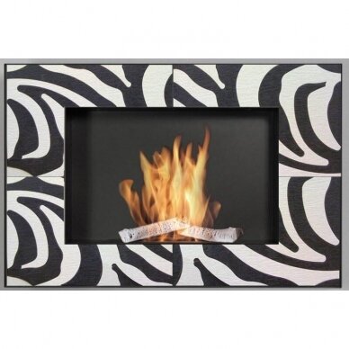 KAMI VESUVIUS ZEBRA bioethanol fireplace wall-mounted-insert