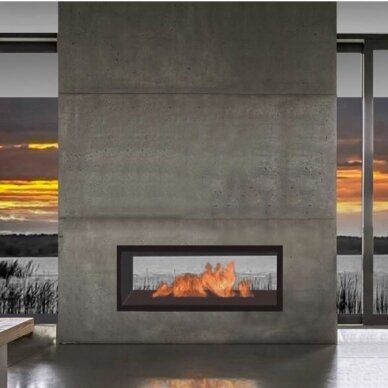 KAMI VILLARICA 1320x574x300 bioethanol built-in fireplace