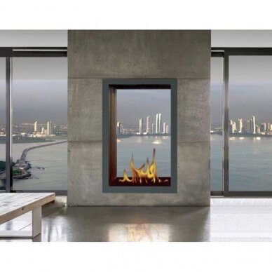 KAMI VILLARICA 600x1500x350 bioethanol built-in fireplace