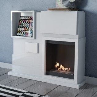 KRATKI JULY WHITE free standing bioethanol fireplace