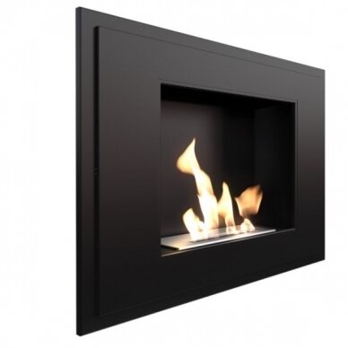 KRATKI ALPHA BLACK bioethanol fireplace wall-mounted-insert