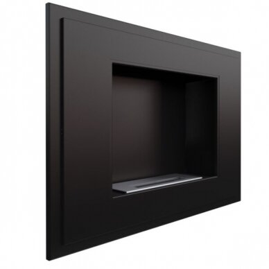 KRATKI ALPHA BLACK bioethanol fireplace wall-mounted-insert 1