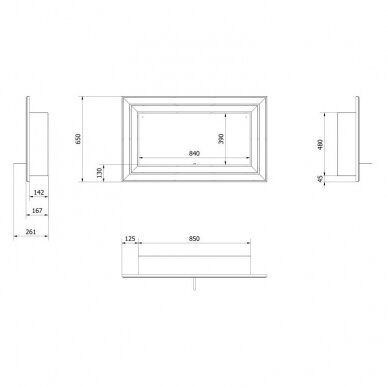 KRATKI JULIET 1100 bioethanol fireplace wall-mounted-insert 4