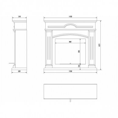 KRATKI DECEMBER BLACK free standing bioethanol fireplace 4