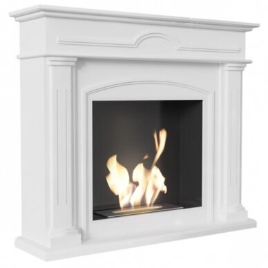 KRATKI DECEMBER WHITE free standing bioethanol fireplace 1