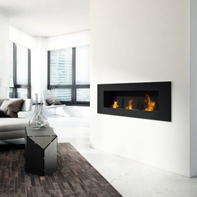 KRATKI DELTA 3 BLACK bioethanol fireplace wall-mounted-insert 1