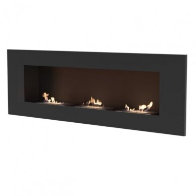 KRATKI DELTA 3 BLACK bioethanol fireplace wall-mounted-insert 2