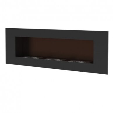 KRATKI DELTA 3 BLACK bioethanol fireplace wall-mounted-insert 4