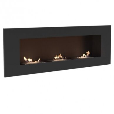 KRATKI DELTA 3 BLACK bioethanol fireplace wall-mounted-insert