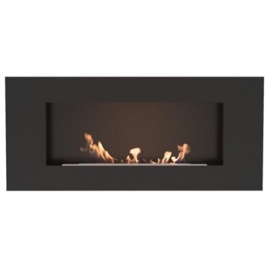 KRATKI DELTA FLAT BLACK bioethanol fireplace wall-mounted 4