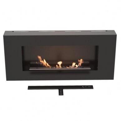 KRATKI DELTA FLAT BLACK bioethanol fireplace wall-mounted 5