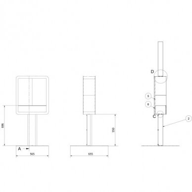 KRATKI ECHO RECTANGLE 70 biokamin 4