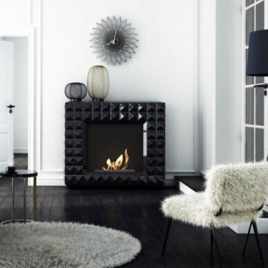 KRATKI EGZUL BLACK free standing bioethanol fireplace