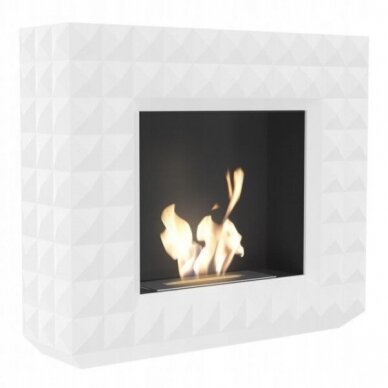 KRATKI EGZUL WHITE free standing bioethanol fireplace 1