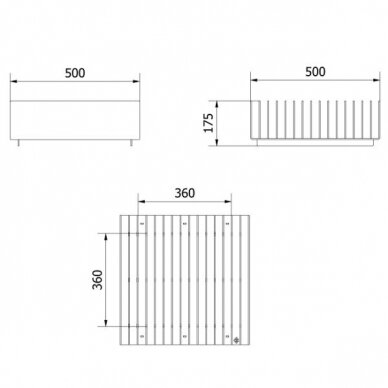 KRATKI ERIZO 55x22 metalinė laužavietė 2