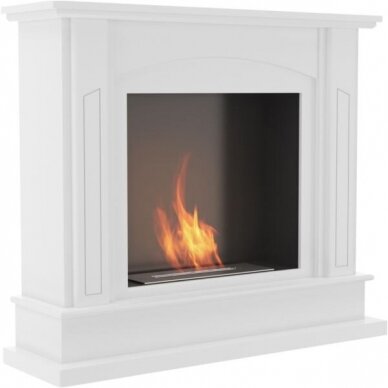 KRATKI FEBRUARY WHITE free standing bioethanol fireplace 1