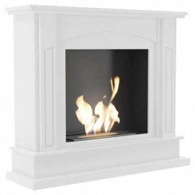 KRATKI FEBRUARY WHITE free standing bioethanol fireplace