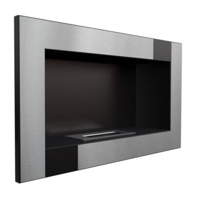 KRATKI GOLF BLACK QUBE bioethanol fireplace wall-mounted-insert 2