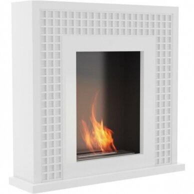 KRATKI JANUARY WHITE free standing bioethanol fireplace