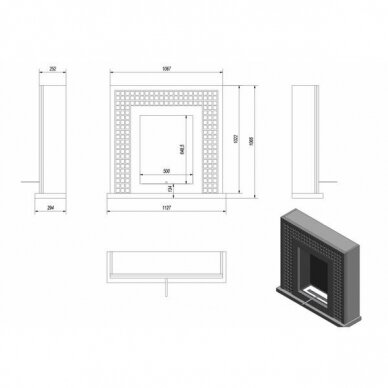 KRATKI JANUARY WHITE free standing bioethanol fireplace 2