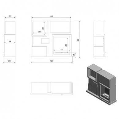 KRATKI JULY BLACK free standing bioethanol fireplace 4