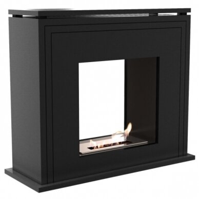 KRATKI JUNE TUNEL BLACK free standing bioethanol fireplace 1