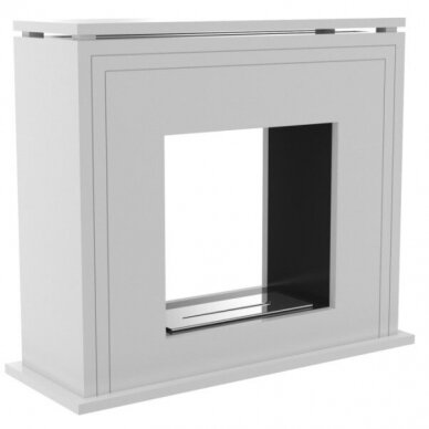 KRATKI JUNE TUNEL WHITE free standing bioethanol fireplace 4