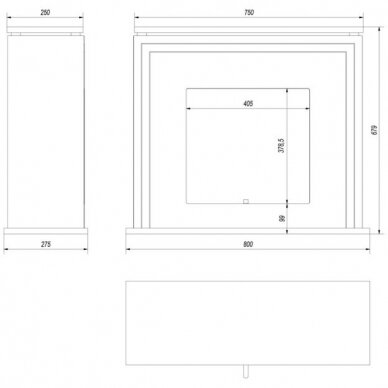 KRATKI JUNE TUNEL WHITE free standing bioethanol fireplace 7