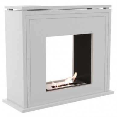 KRATKI JUNE TUNEL WHITE free standing bioethanol fireplace