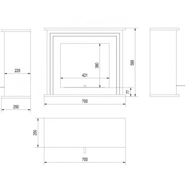 KRATKI JUNE BLACK free standing bioethanol fireplace 6