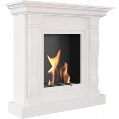 KRATKI LIBRA WHITE free standing bioethanol fireplace