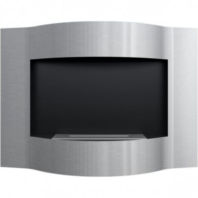 KRATKI LIMA STAINLESS bioethanol fireplace wall-mounted 2