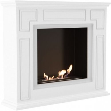 KRATKI MARCH WHITE free standing bioethanol fireplace