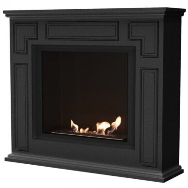 KRATKI MARCH BLACK free standing bioethanol fireplace 2