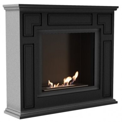 KRATKI MARCH BLACK free standing bioethanol fireplace