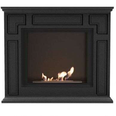 KRATKI MARCH BLACK free standing bioethanol fireplace 1