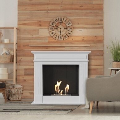 KRATKI NOVEMBER P WHITE free standing bioethanol fireplace 1