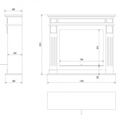 KRATKI NOVEMBER BLACK free standing bioethanol fireplace 5