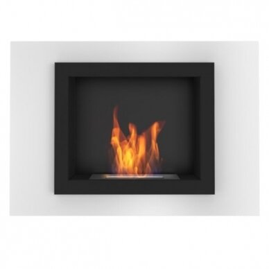 KRATKI OSCAR WHITE bioethanol fireplace wall-mounted-insert 1