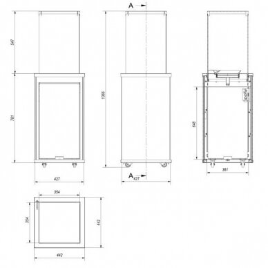 KRATKI PATIO MINI WHITE gaasikamin 2