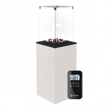 KRATKI PATIO MINI WHITE outdoor gas fireplace