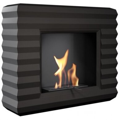 KRATKI PINUS BLACK free standing bioethanol fireplace