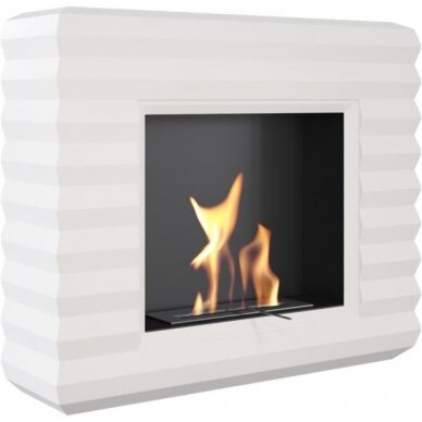 KRATKI PINUS WHITE free standing bioethanol fireplace 2