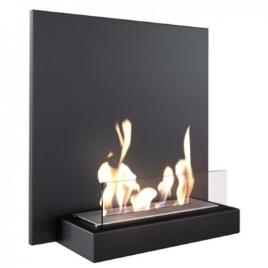 KRATKI PLANK BLACK bioethanol fireplace wall-mounted 1