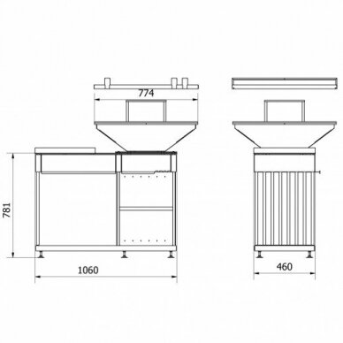 KRATKI QUADRUM HORIZONTAL GRILL чаша для костра 3