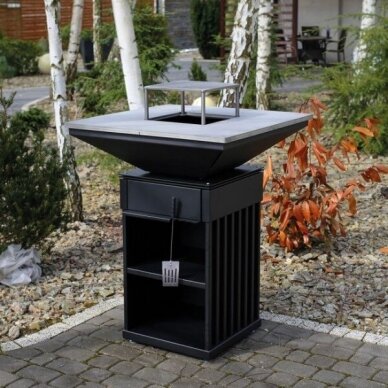 KRATKI QUADRUM VERTICAL GRILL Gartenfeuerstelle