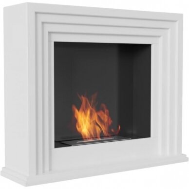 KRATKI QUAERERE WHITE free standing bioethanol fireplace 2