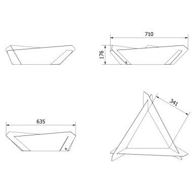 KRATKI TRIANGLE metalinė laužavietė 3