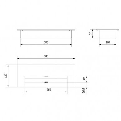 KRATKI TUV 0,5 bioethanol fireplace insert 1