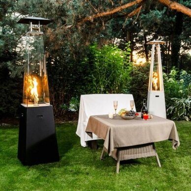 KRATKI UMBRELLA BS BLACK outdoor gas fireplace